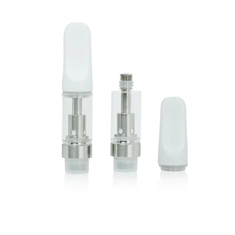 Cbd Carts Ceramic Empty Ceramics Coil Glass Carts 510 Thread Thick Oil Vaporizer Atomizers Ceramic Vape Cartridges