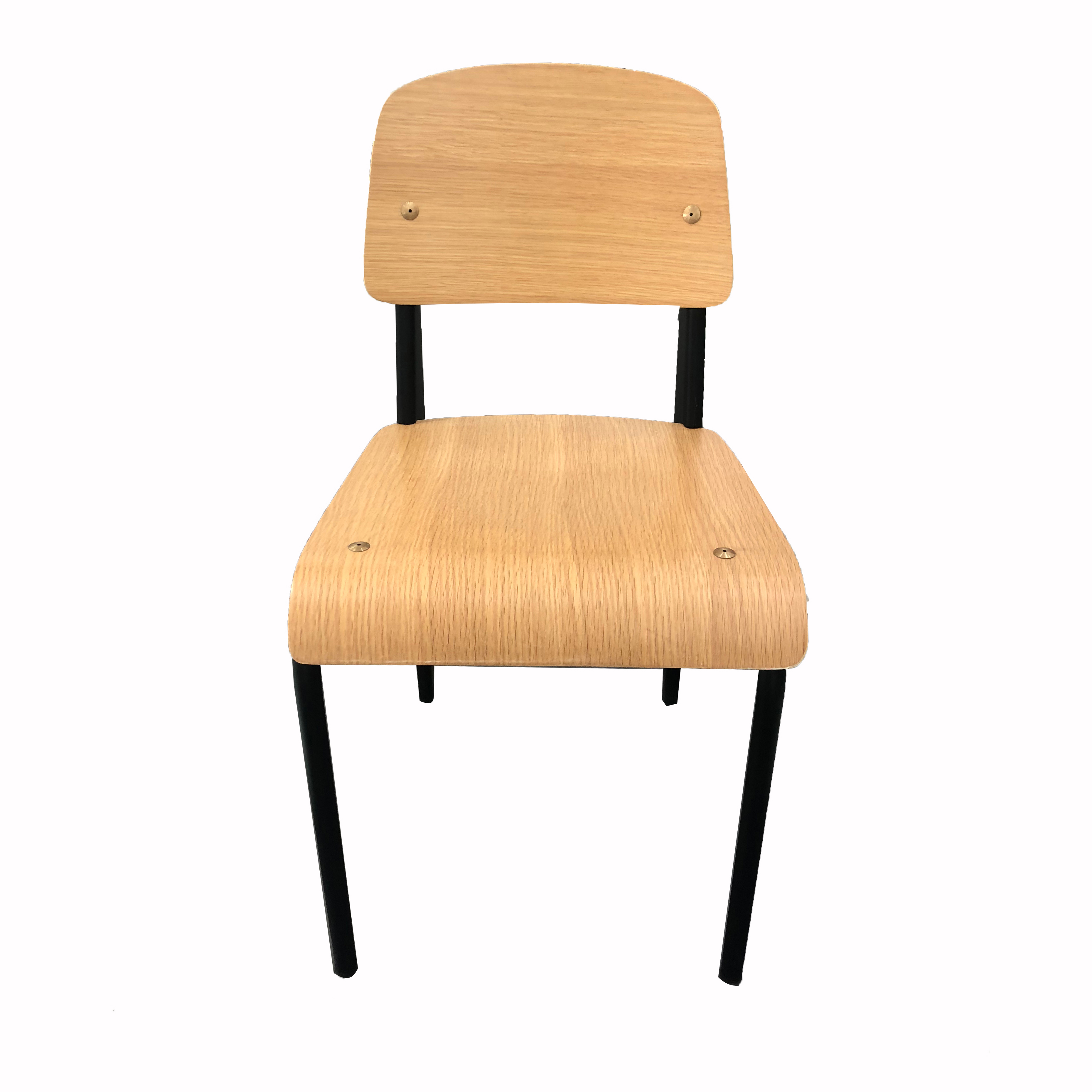 2016 Cheap Metal Frame Wooden Seat Metal Frame School Desk Chairs HE-532