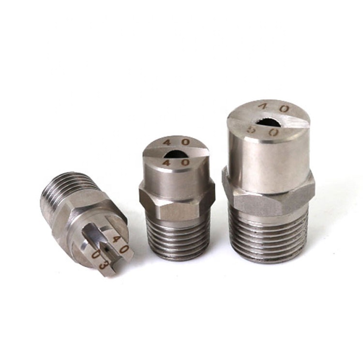 High pressure vee jet water spray 1/4 NPT industrial fan nozzle