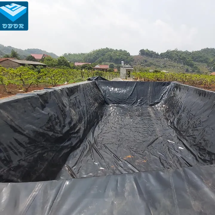 OBOR 1mm HDPE Geomembrane Circular Tanks for Fish Aquaculture