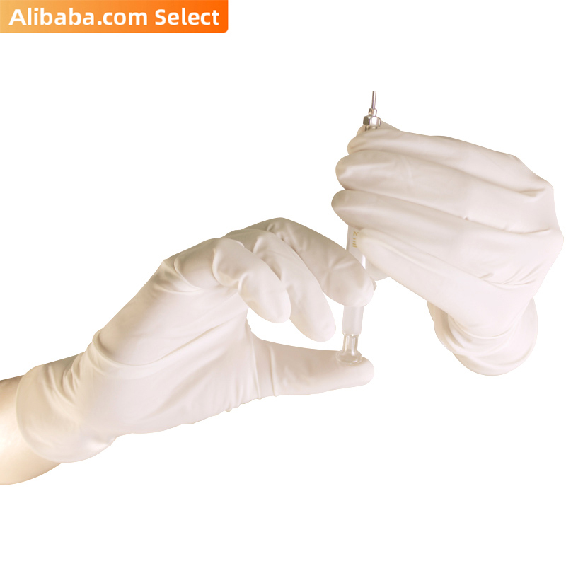 Powdered Latex Examination Gloves Disposable Sterilized Medical Surgical Safety Examination Latex Powdered Gloves