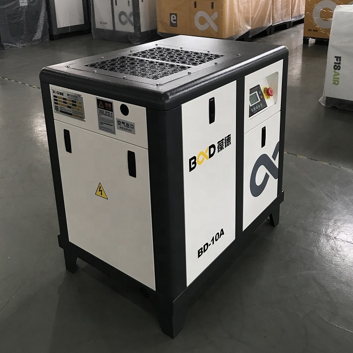 7.5KW BD-10A с ременным приводом Baldor винтовой воздушный компрессор Сделано в Китае 100psi 145psi
