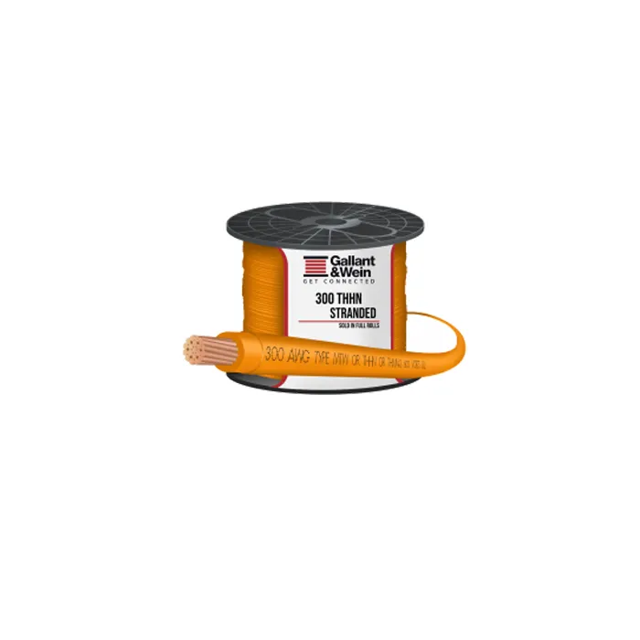 New 2021 THHN 300 AWG STRANDED BY THE FOOT Electrical Cables And Wires Copper Stretch Connector Style Cable Support ODM