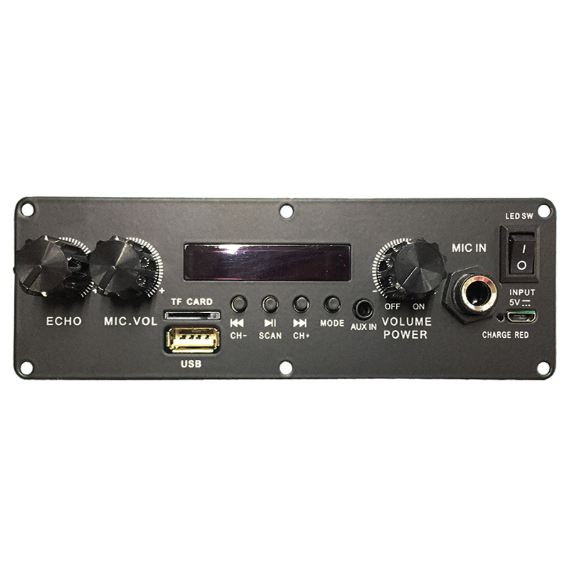 ★ Плата усилителя DV3.7V с микрофоном ECHO, динамик на тележке, 8 Вт X 1, плата аудиоусилителя