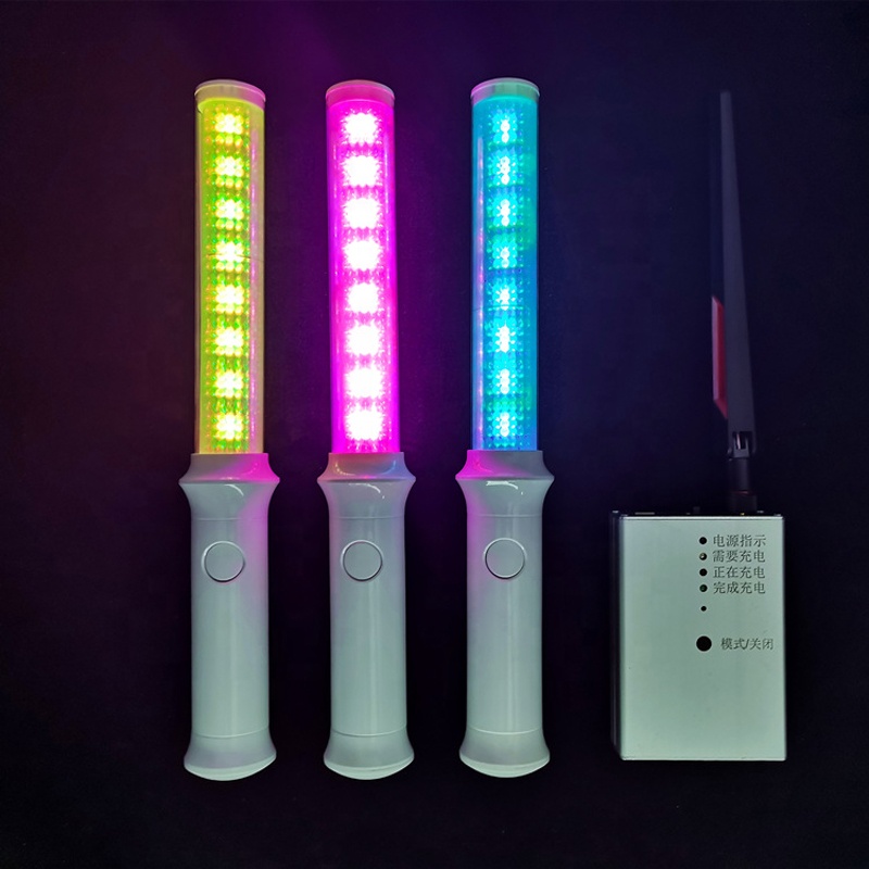 DMX Programmable Event Concert Cheering Wireless Remote Controlled LED Wave Light Stick