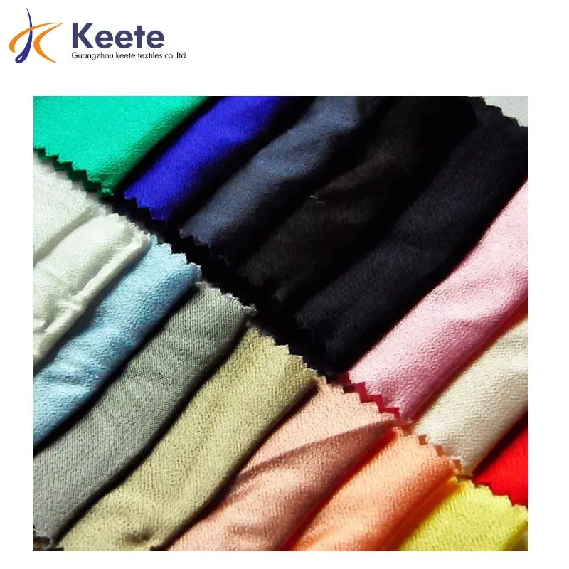 Woven Satin Fabric Wholesale 165gsm Light Dyed 100% Rayon Plain Lightweight Garment Dress Shirt  Fabric