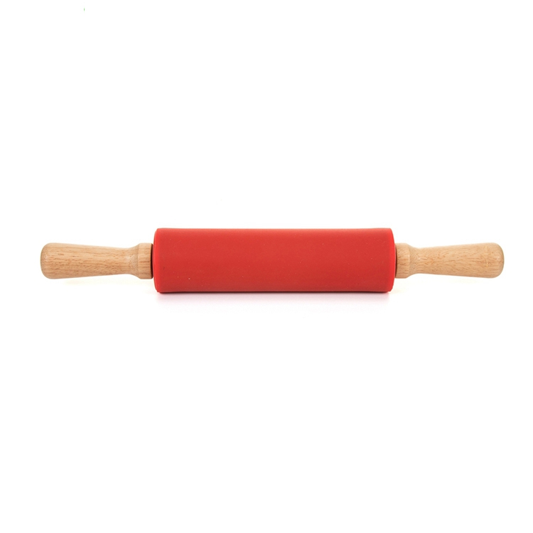 Высокое качество антипригарным детям выпечки силиконовая ручка rolling pin