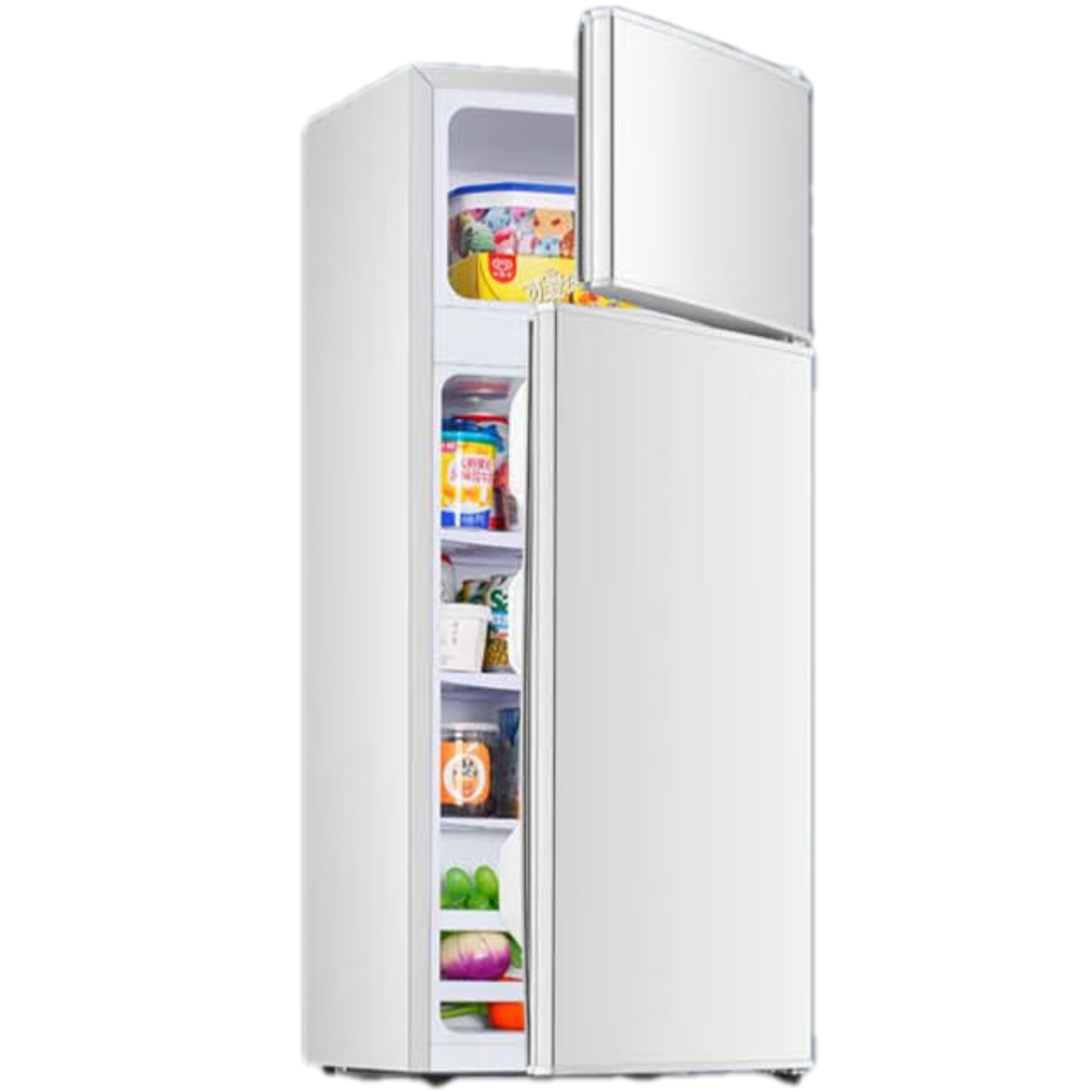 Manufacturers 118L Fridges Fredge Double DoorsHousehold Top-freezer Refrigerators For Homes Top FreezersRefrigerator