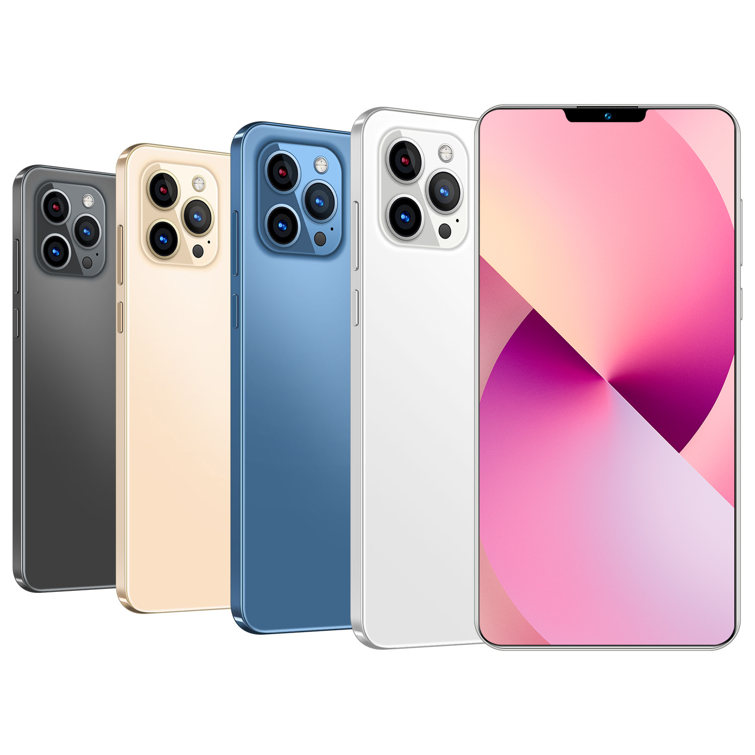 Смартфон Phone13 Pro Max +, 6,7 дюйма, 16 + 512 ГБ, 10 ядер, 5G LET, 3 камеры