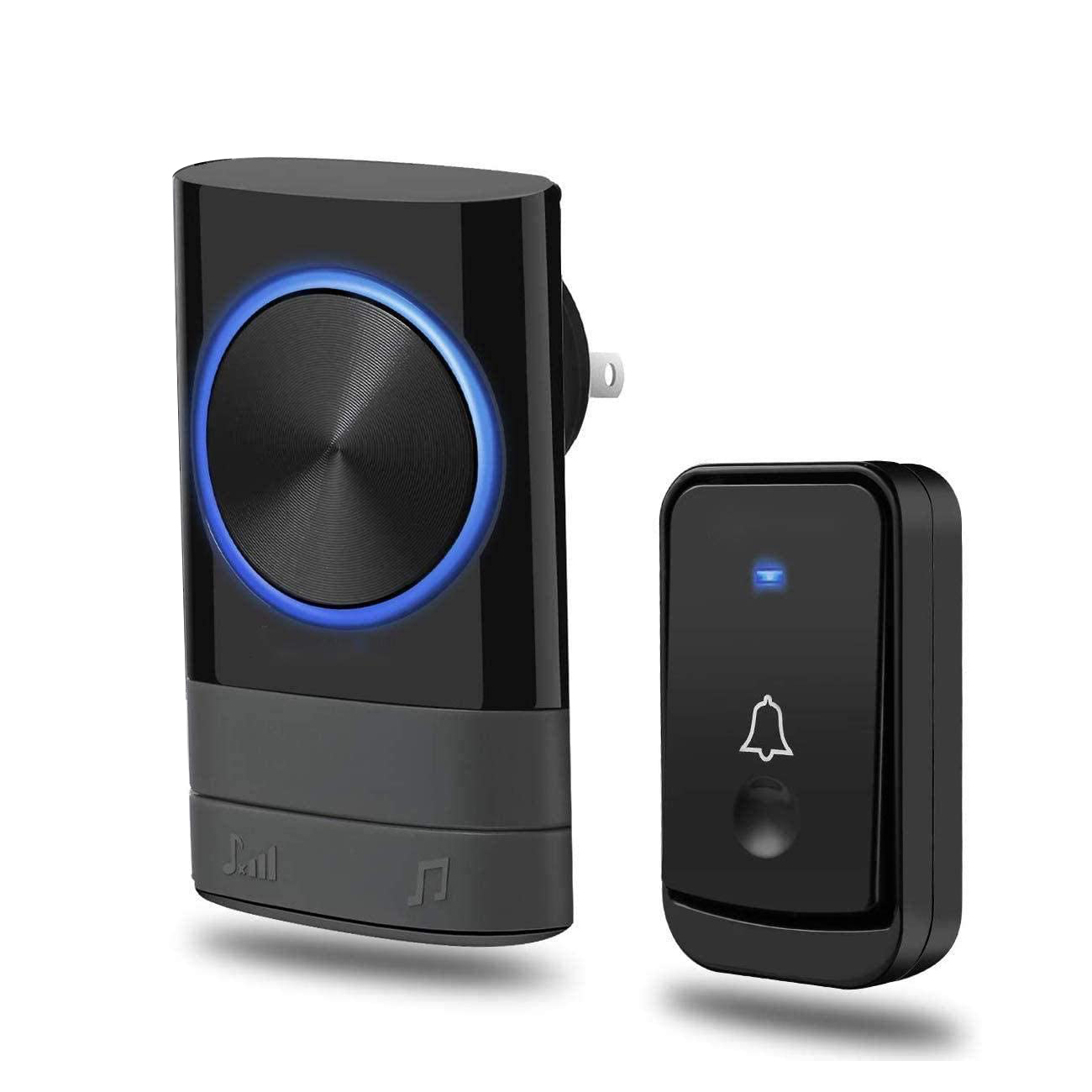 Welcome Visitor Home Security Alarm System LED light 45 Ring Songs WirelessI 433MHz Smart Doorbell