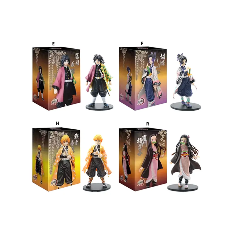15 styles Hot-selling Anime Demon Slayer Character Model Decoration Collection Toy Blind Box Action Figure