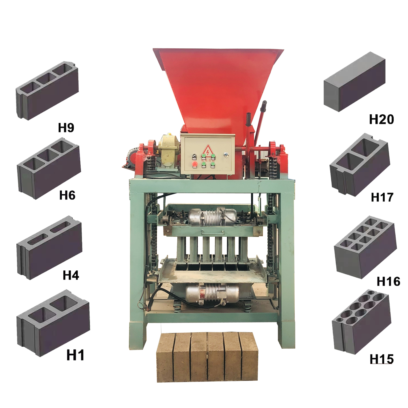 Automatic Clay and Waste Plastic Brick Making Machine Machinery for Cement Bricks and Sand Raw Material Required