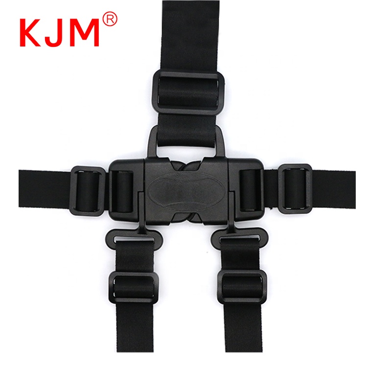 KJM Customized Color Safety Belt with Plastic Buckle for Baby Pram Stroller