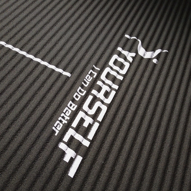 Custom Logo Eco Friendly Black Durable Exercise Workout Thick Nbr Yoga Mat
