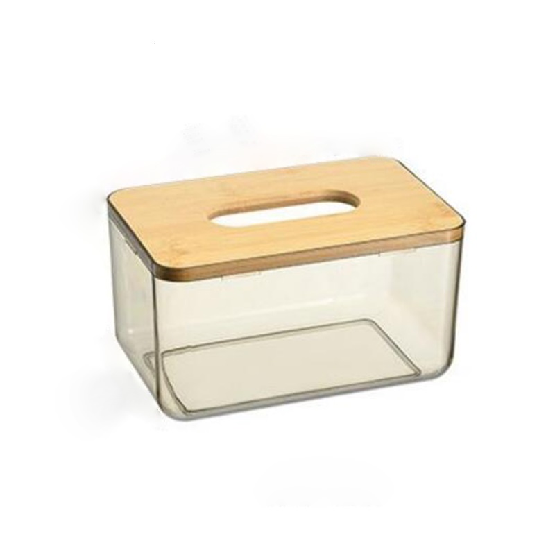 Wholesale bamboo Tissue Box Custom Multi - Functional Toilet Paper Napkins Plastic Box