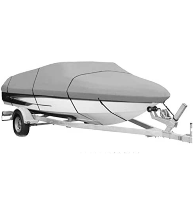 Прицепе Ткань Оксфорд лодка Крышка подходит 14 "-16'long Ширина луча до 76" v-корпусом Tri-корпус катер для рыбалки Горные лыжи лодка