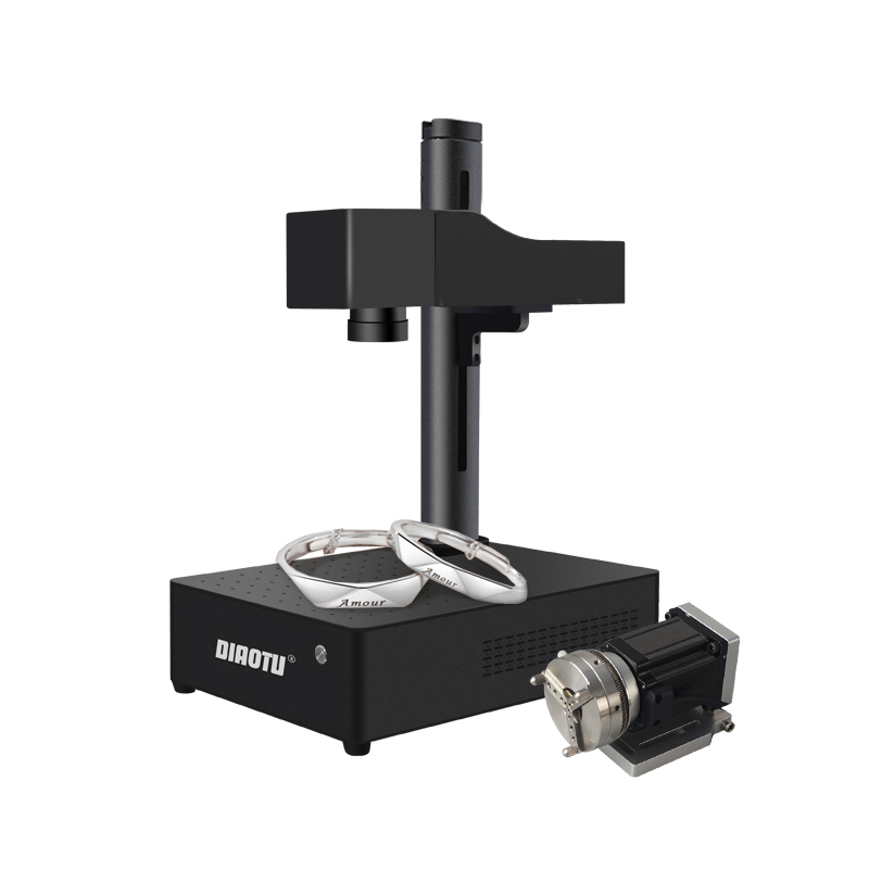 Diaotu-Ring Engraving Machine, Portable Jewelry Laser Printing Machine, Fiber Laser Marking Machine, 20W, 30W, 50W