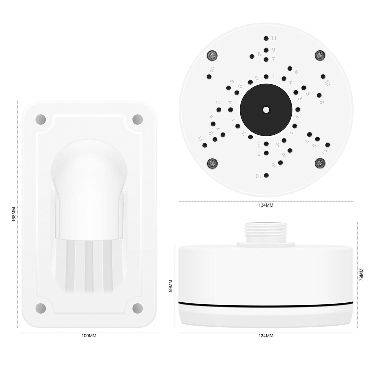 Камера видеонаблюдения для дома и улицы ip камера, Wi-Fi, купольные камеры водонепроницаемый металлический корпус с Распределительная коробка настенный кронштейн