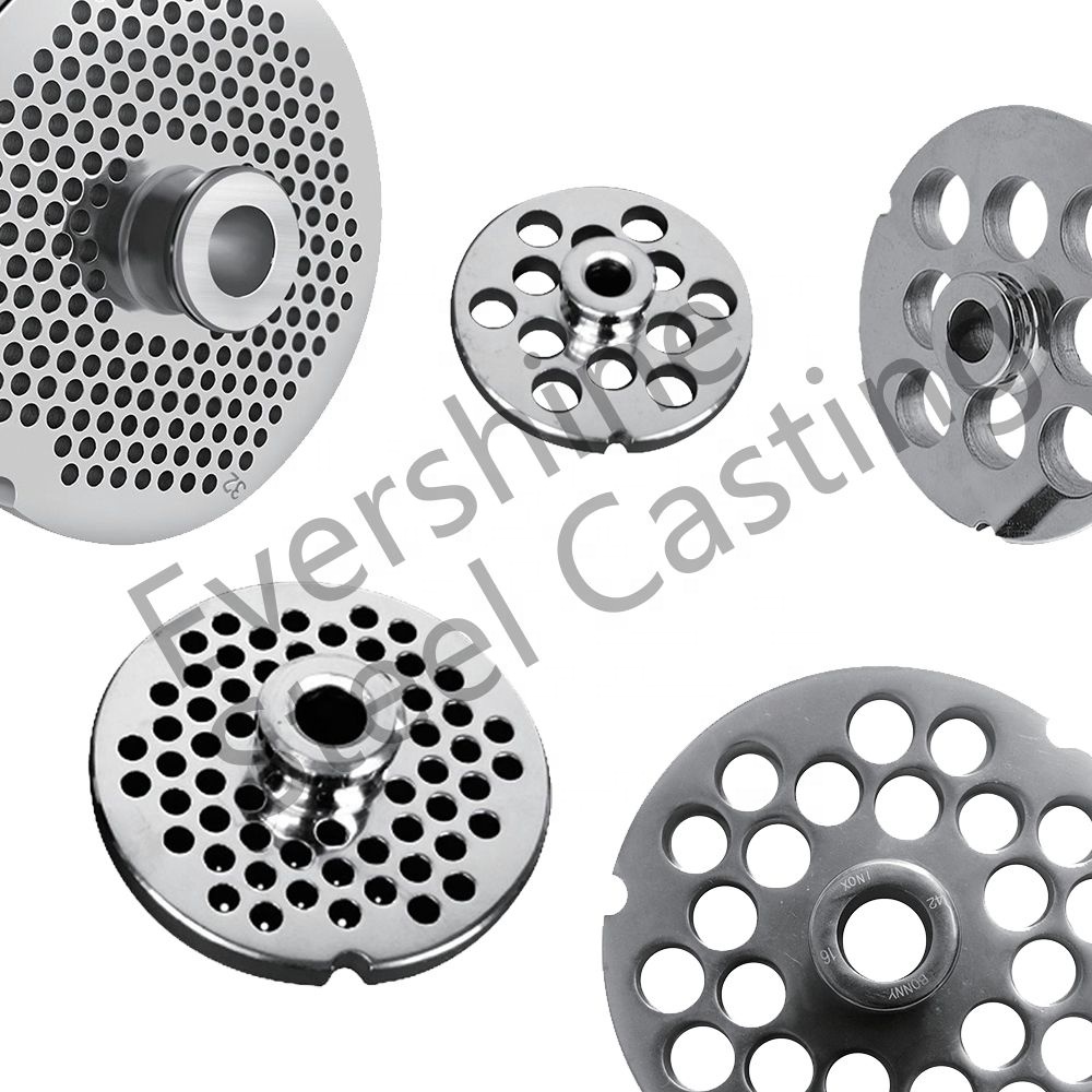 22 years OEM Factory 12# Mincer Plate Food Grade Stainless Steel Commerical meat Mincer spare parts
