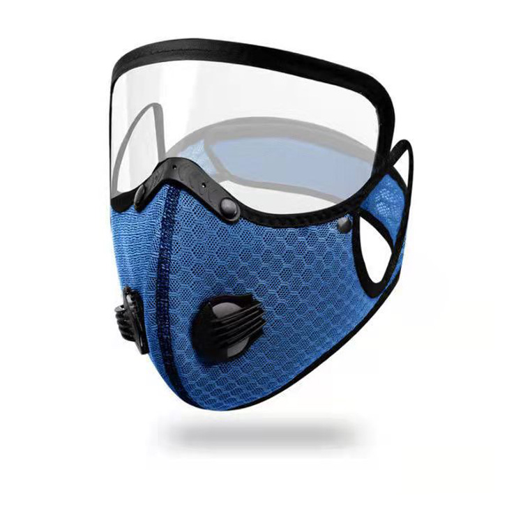 Protective Pollution Face sports mask reusable Breathing Sports Face Cover with Filter and patch