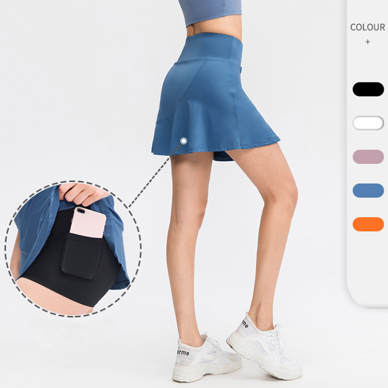 Tennis Skorts Women Sports Golf Short Pleated Skirt Fitness Shorts High Waist Athletic Quick Dry Running Short Sport Skirt