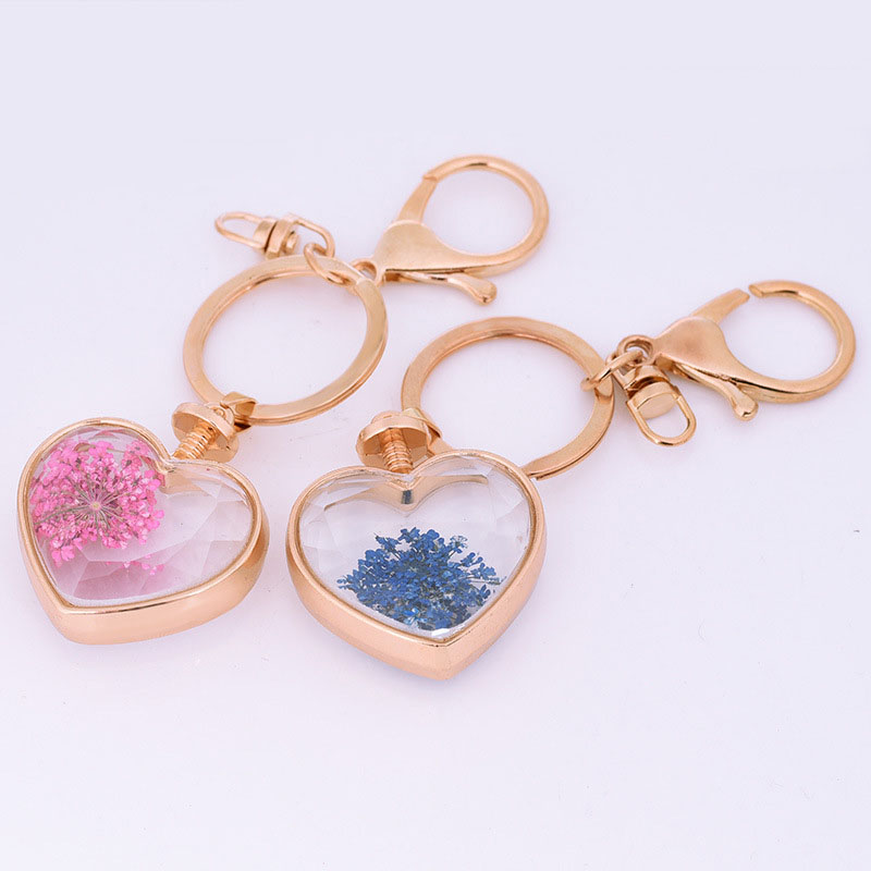 Free sample Custom Picture Jewelry Party Gift Exquisite Fashion Bible Verse Dome Glass Flower Christian photo Keychain Crystal