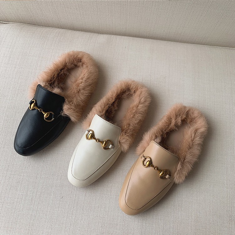 Factory Wholesale Hot Selling Popular Mules Shoes Women Black Summer Winter OEM Fashionable Customized Spring Anti Logo Time Eco