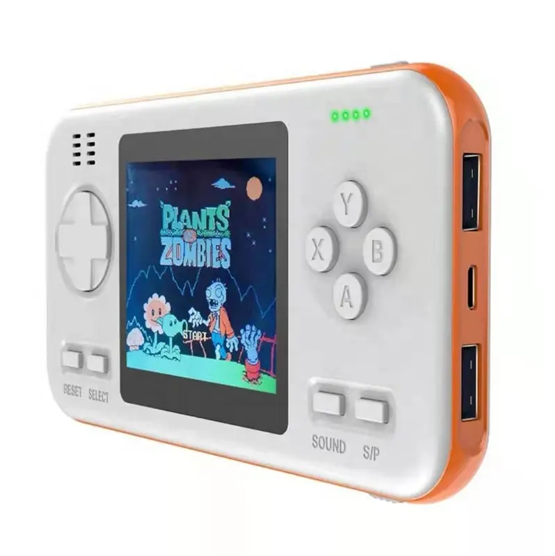 Data Frog Power bank Handheld Game Console Built-in 416 Game with 8000mah Battery Video Game Console for Kids Gifts