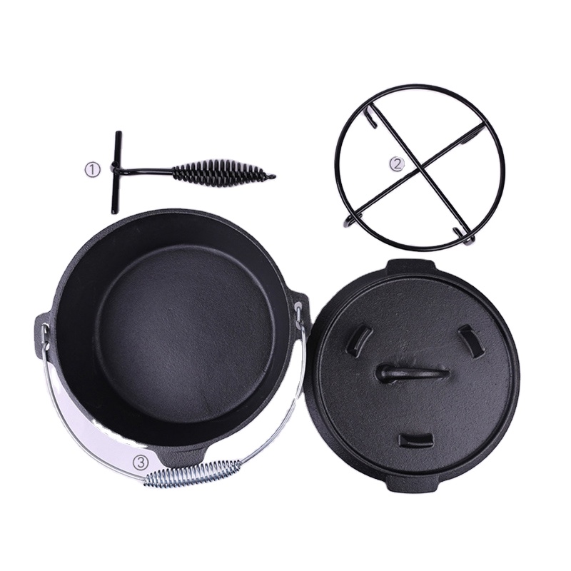 Kitchen Tools Mini Oval Cast Iron Camping Cookware wholesale dutch oven