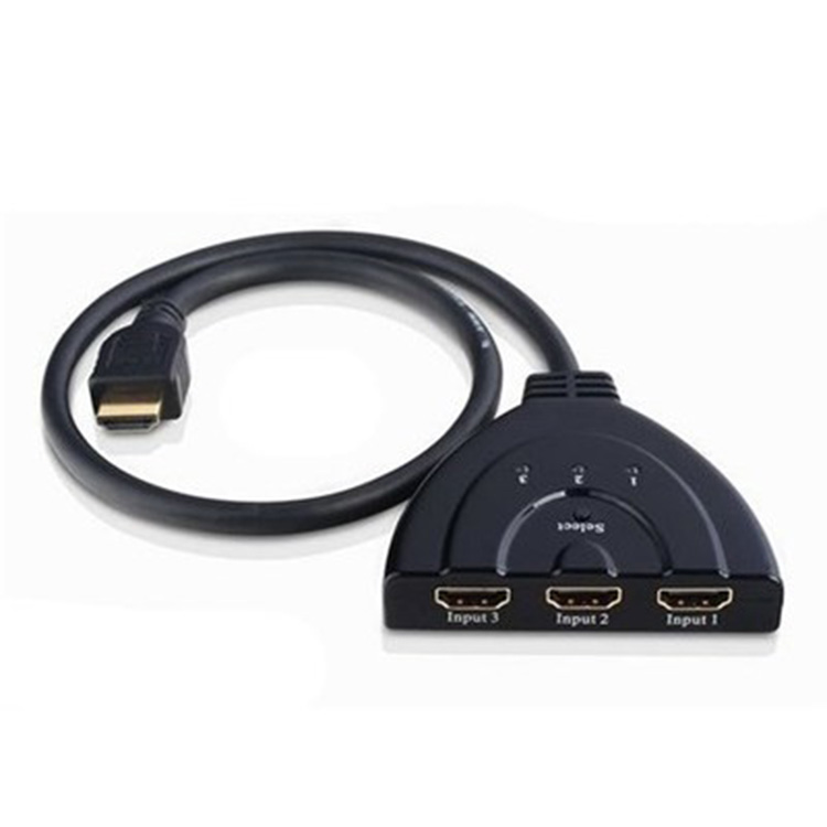 3 порта HDMI переключатель с пультом дистанционного управления сплиттер поддержка 4K 1080P 3 в 1 кабель HDMI