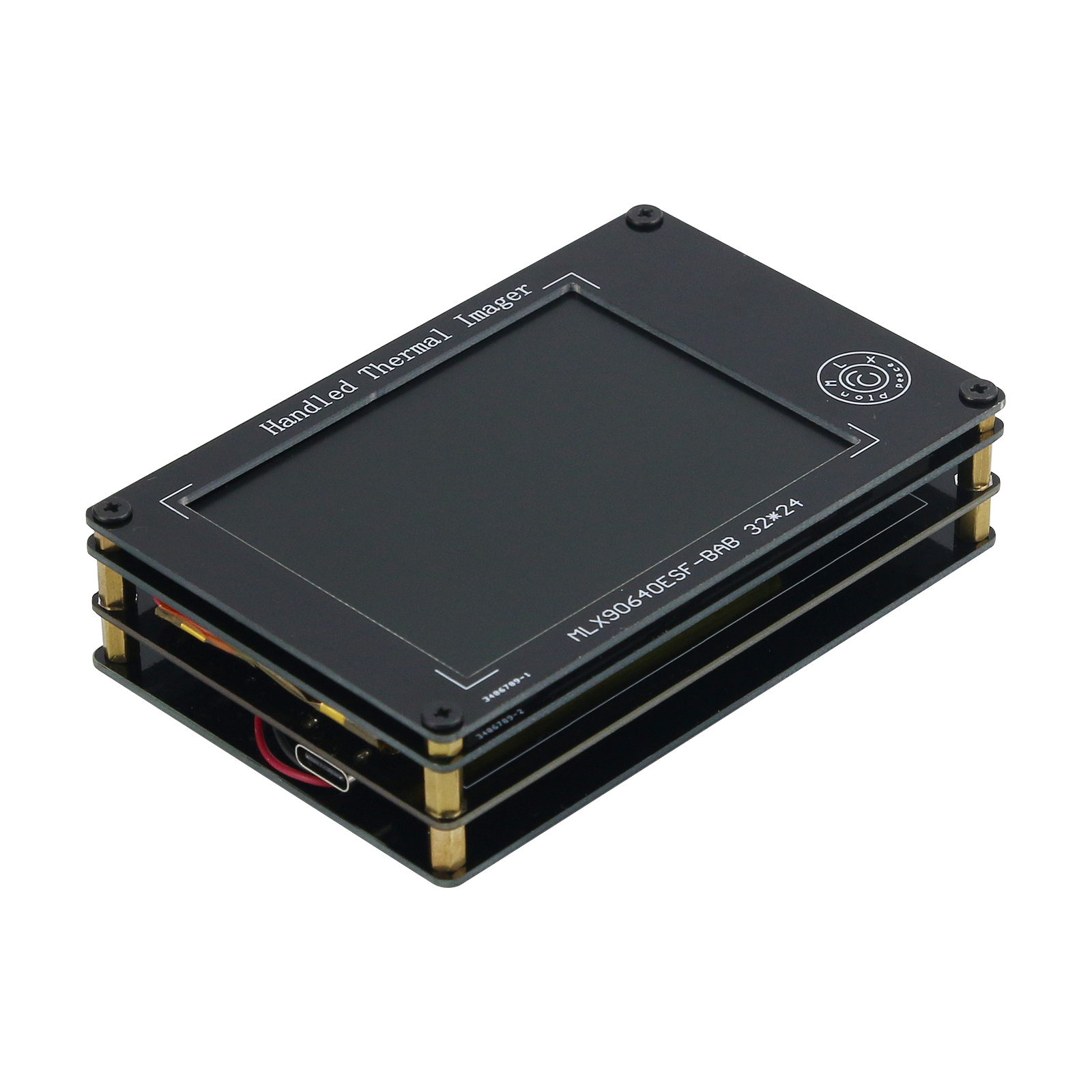 TZT MLX90640 простой ручной тепловизор тепловизионная камера с 3,2 "экраном