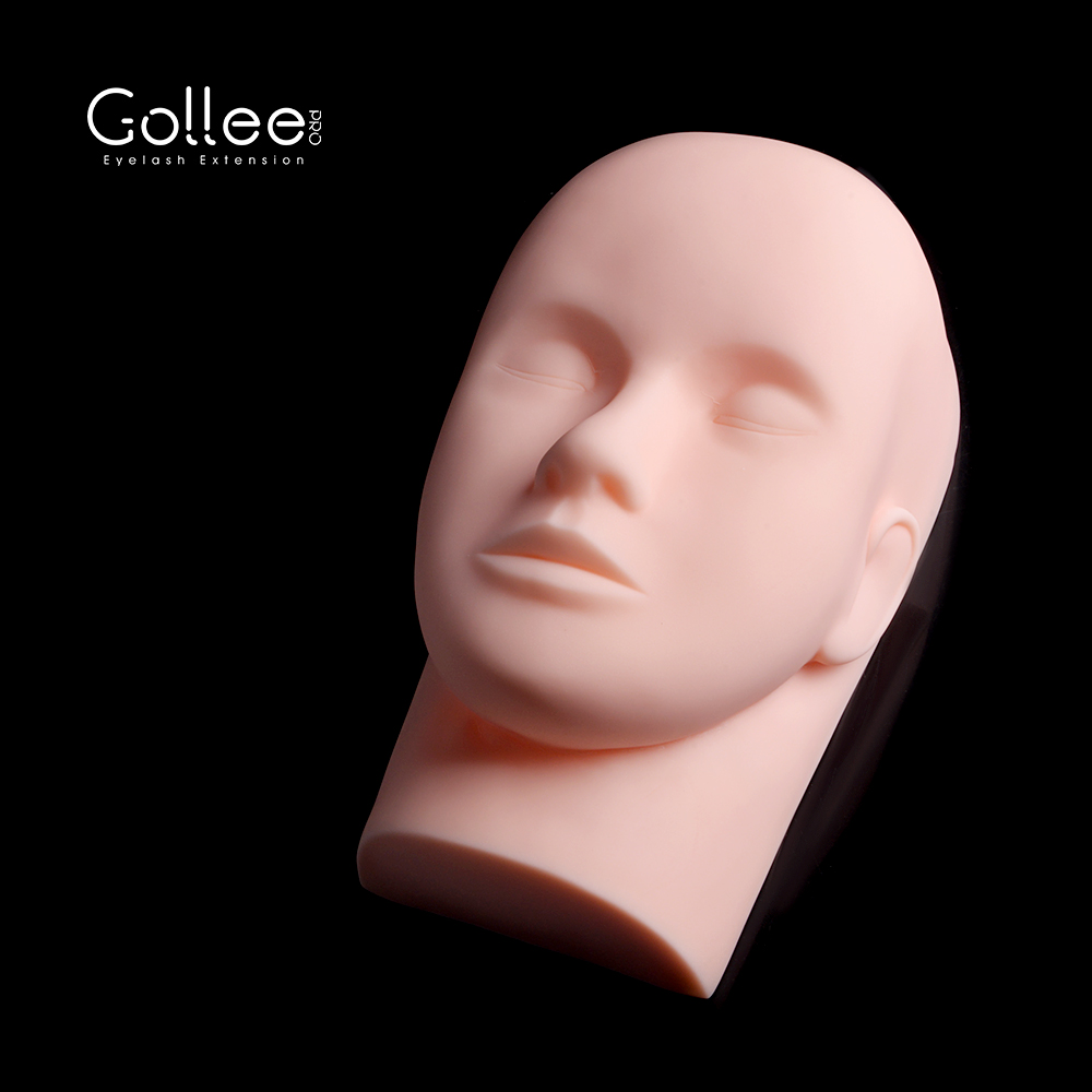 Gollee Высокое качество оптовая продажа Реалистичная манекен головы для тренинга ресниц тушь для ресниц манекен головы