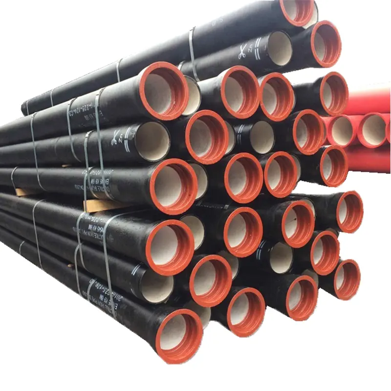 high quality ISO2531 EN545 class c25 c30 c40 k7 k8 k9 ductile iron pipe weight