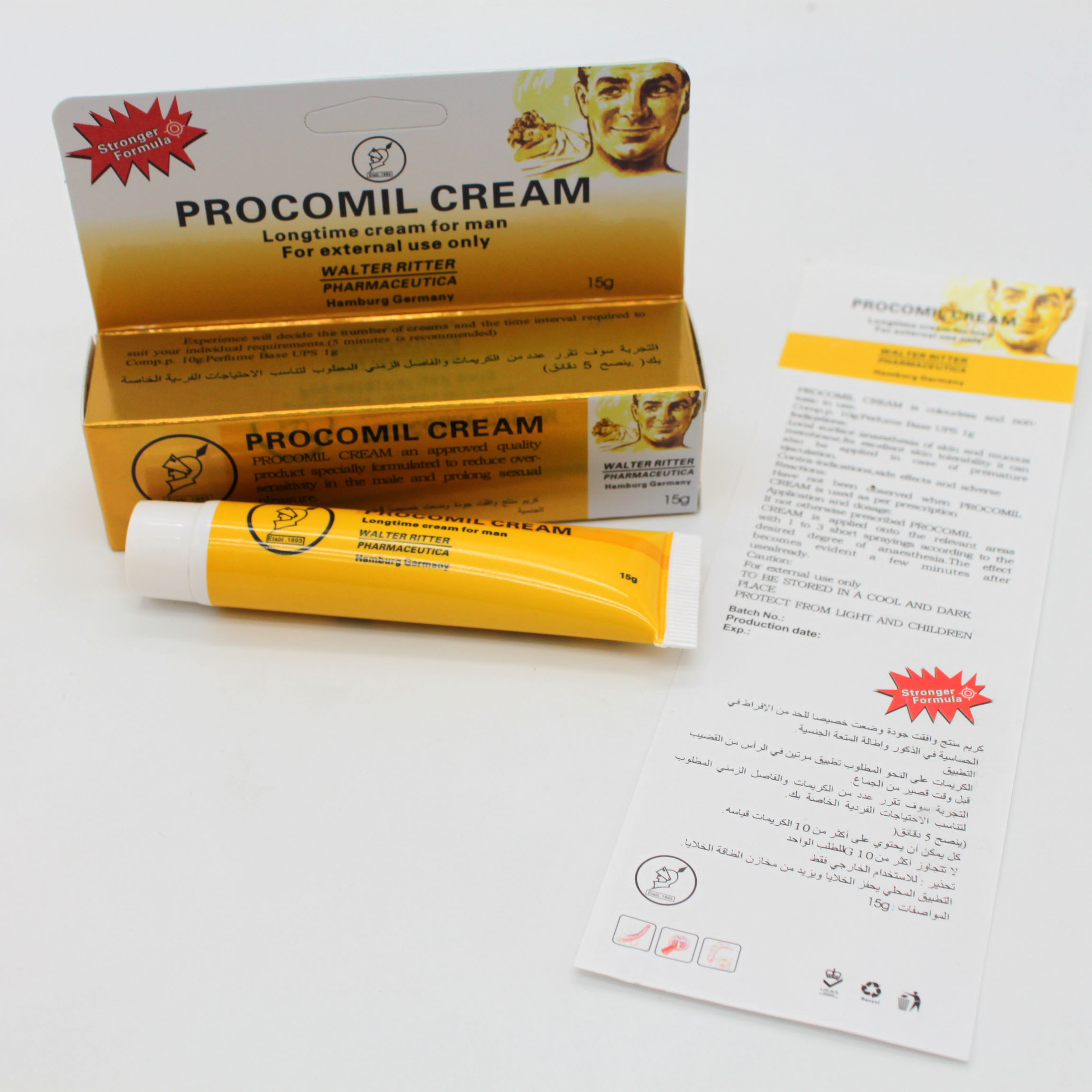 Pure Herbal No Side Effects Effective Prolong Delay Procomil Wholesale Cream for Male