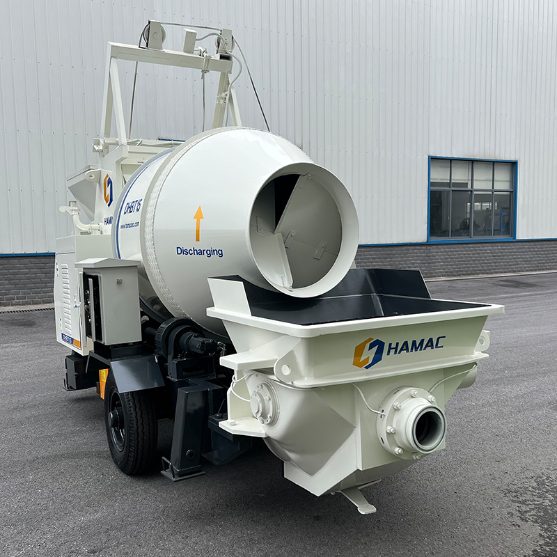 electrical concrete mixer with pump cement machine