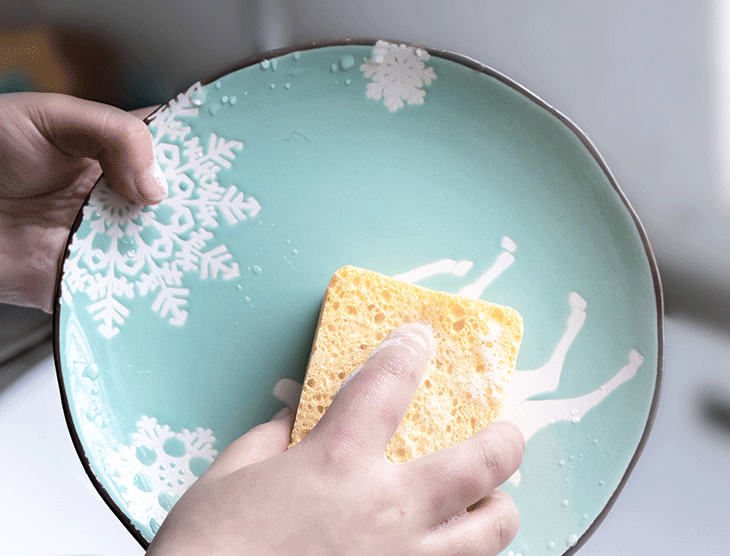natural wood pulp Kitchen Cleaning Sponge