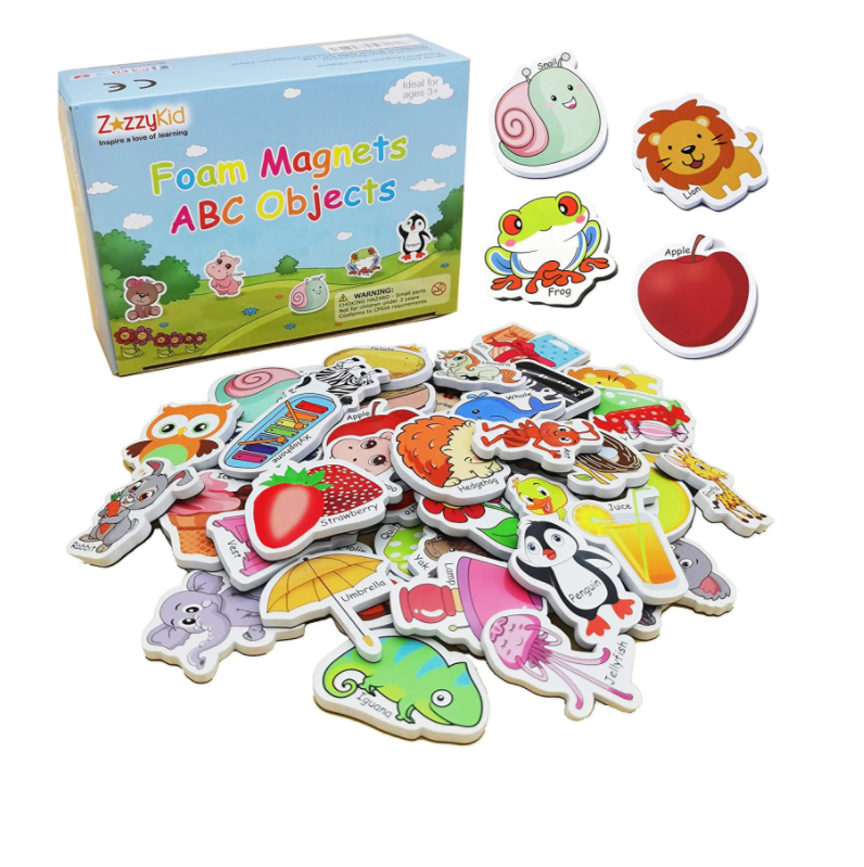 Early Learning Educational Toy Sets Custom Magnetic EVA Letter Animal Magnet Magnetic Kids Learning Toy