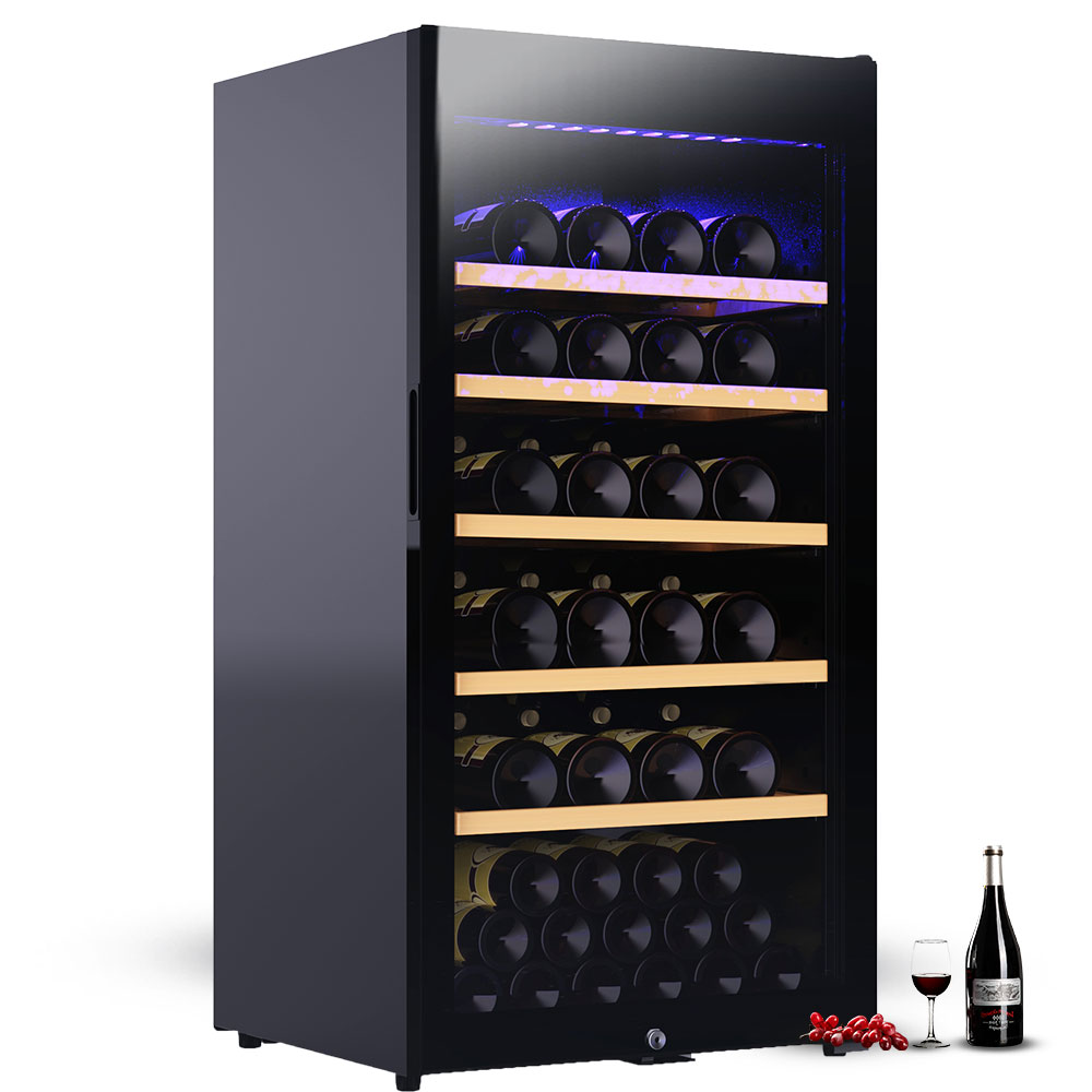 JOSOO 260L vertical compressor wine chiller 94 bottles wine cellar fridges 100 bottles wine coolers