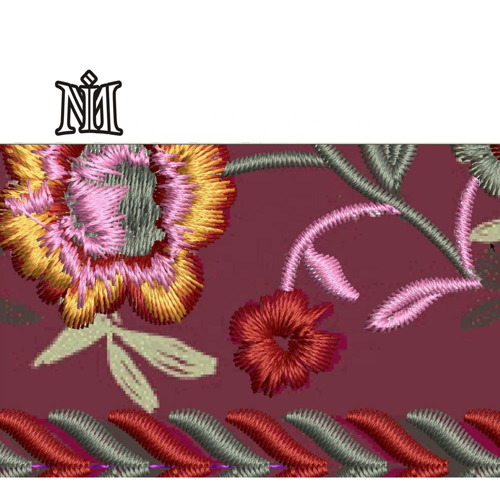Superior quality cool wilcom embroidery Designs software for women men sports wear clothing