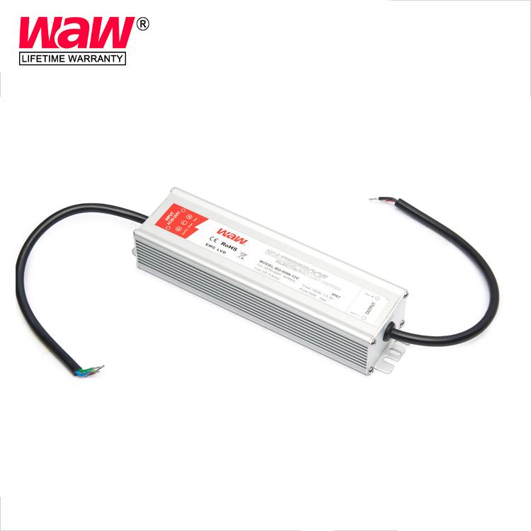12v 5a 60 Вт Постоянное напряжение водонепроницаемый IP67 светодио дный драйвер светодио дный источник электропитания для светодио дный полоски с сертификат Европейского соответствия, сертификат независимого Испытательного и сертификационного по ограничен