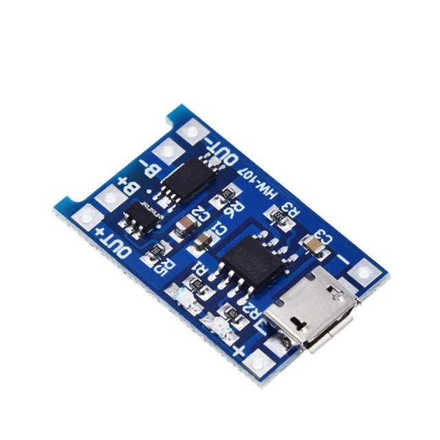 5V 1A Micro USB 18650 литиевая батарея зарядная плата для зарядки + двухканальная видеокамера с защитой функции TP4056 18650