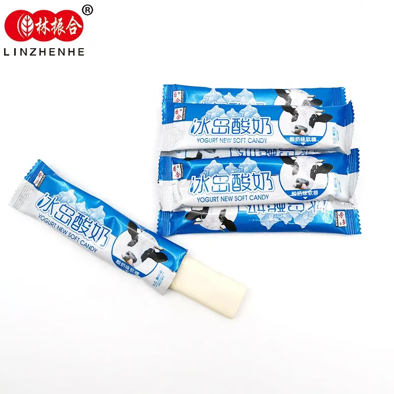 China candy factory supplier yogurt soft taffy candy gummy candy