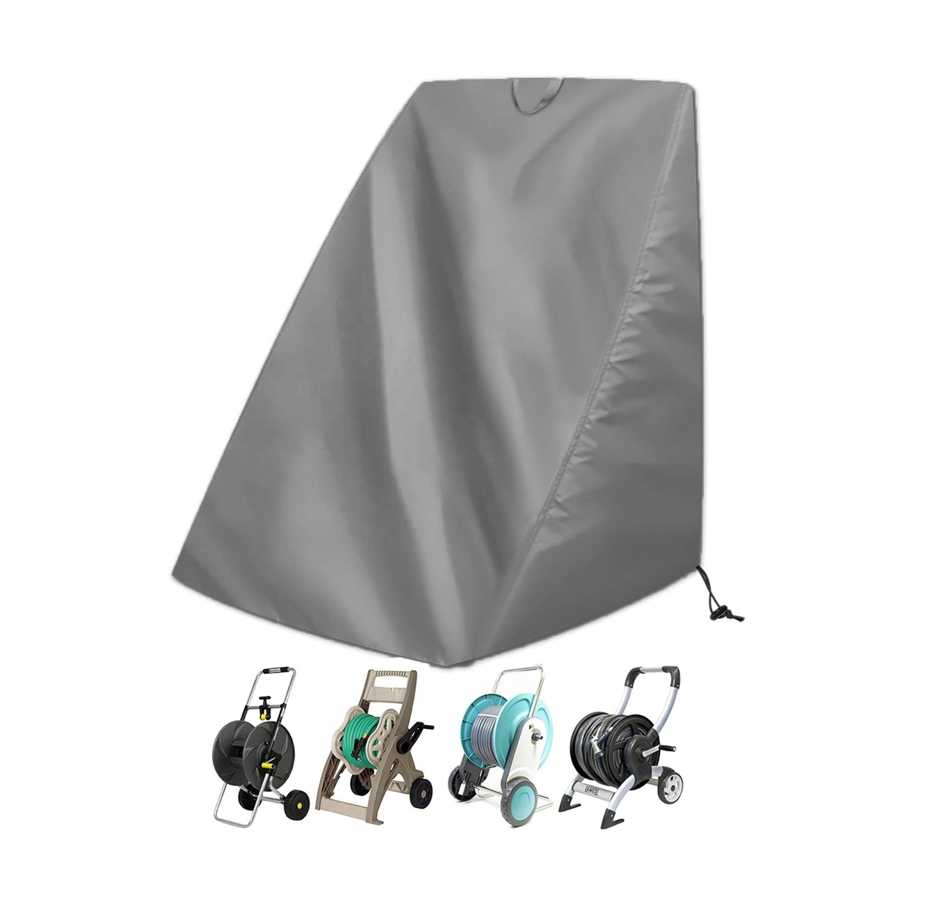 Patio Free Standing Portable Garden Hose Reel Cover,Protect Your Hose Reel and prolong its Life(25.9" x24.8" x 34.6")