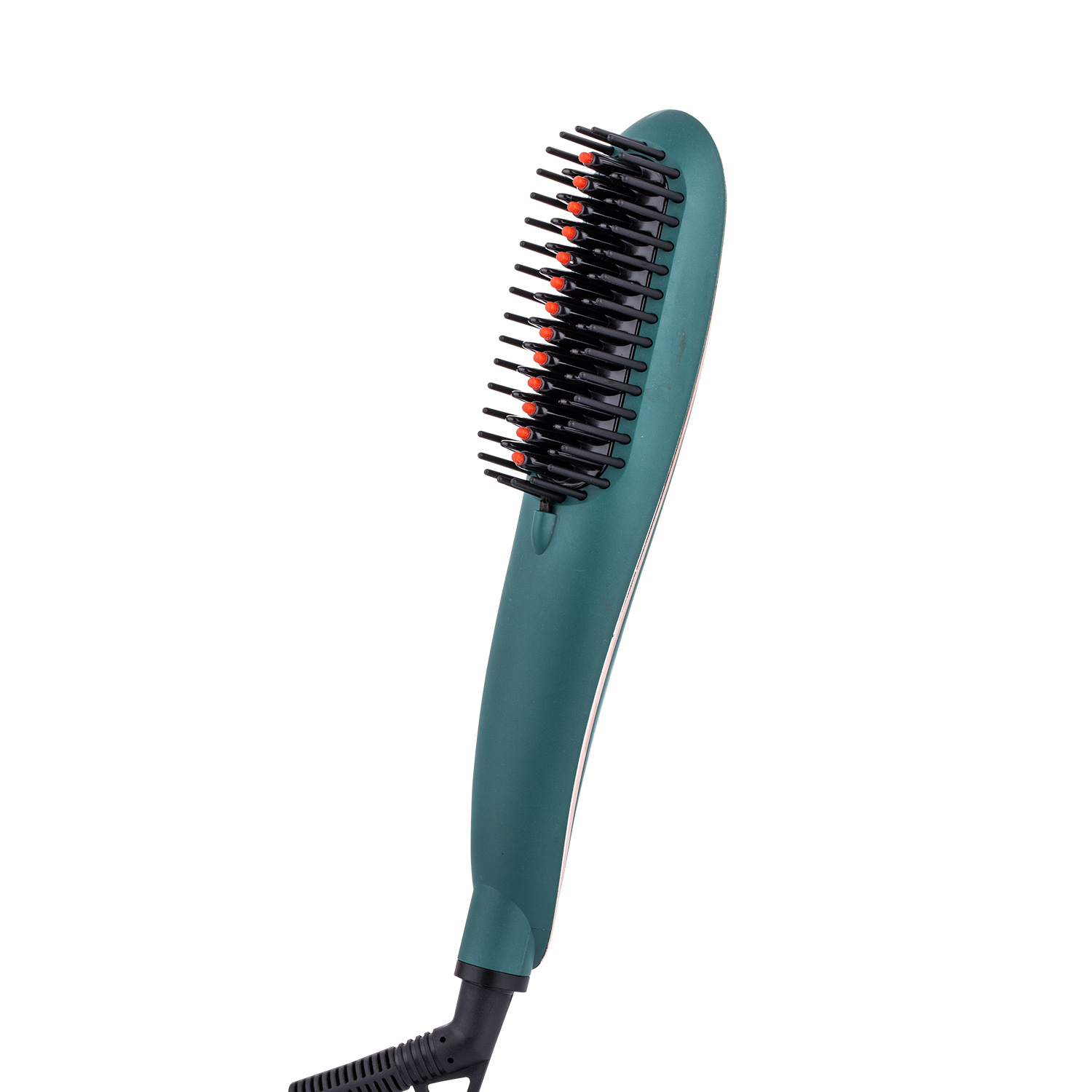 Rechargeable Flat Iron Hair Dryer Brush Straightening Comb LED Professional Ceramic Negative Ion Fast Hair Straightener Brush
