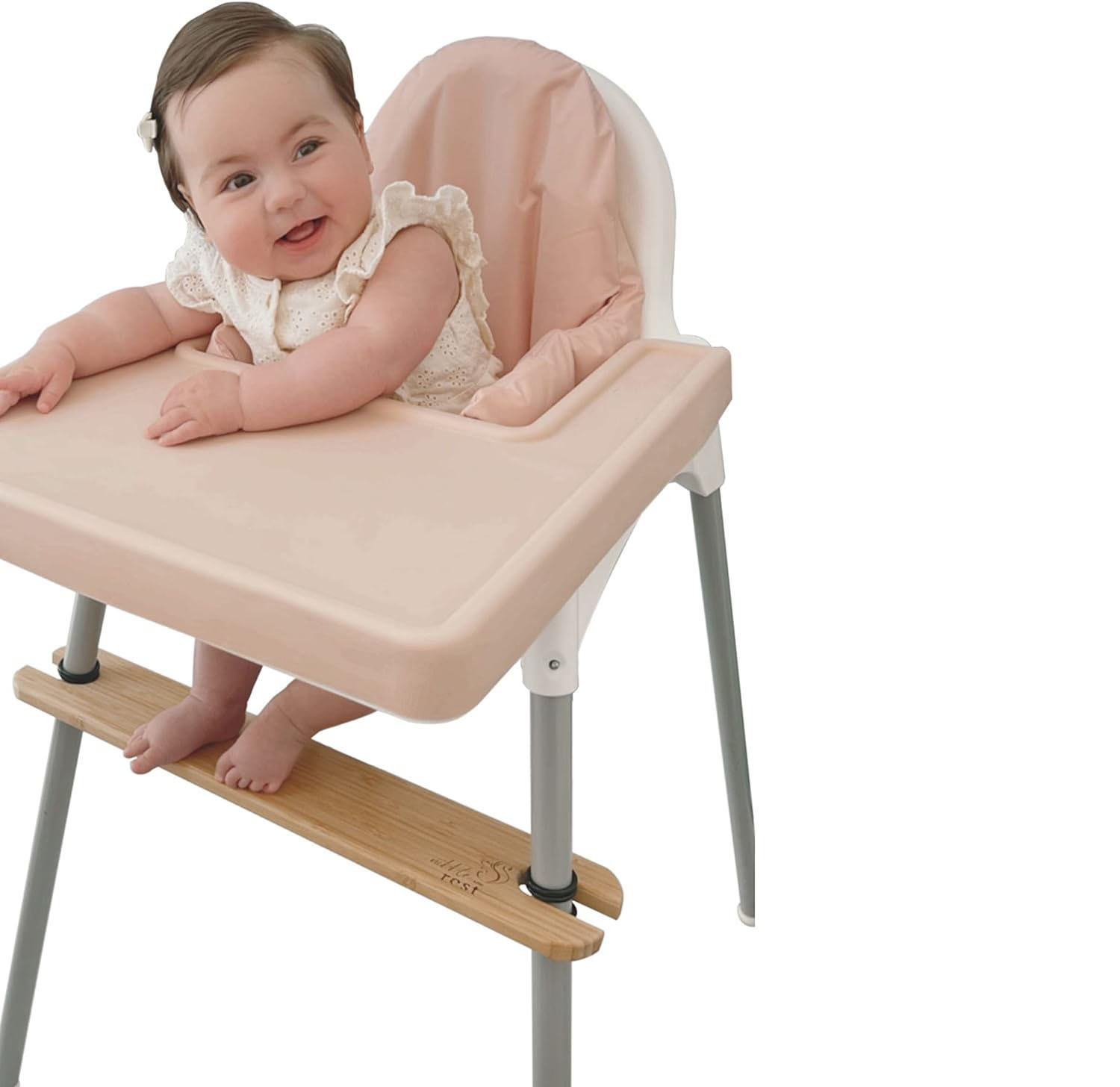 Non-Slip Silicone Place Mats Highchair Grippy Coverall Placemat Compatible with Antilop Highchair Tray Mats Pads