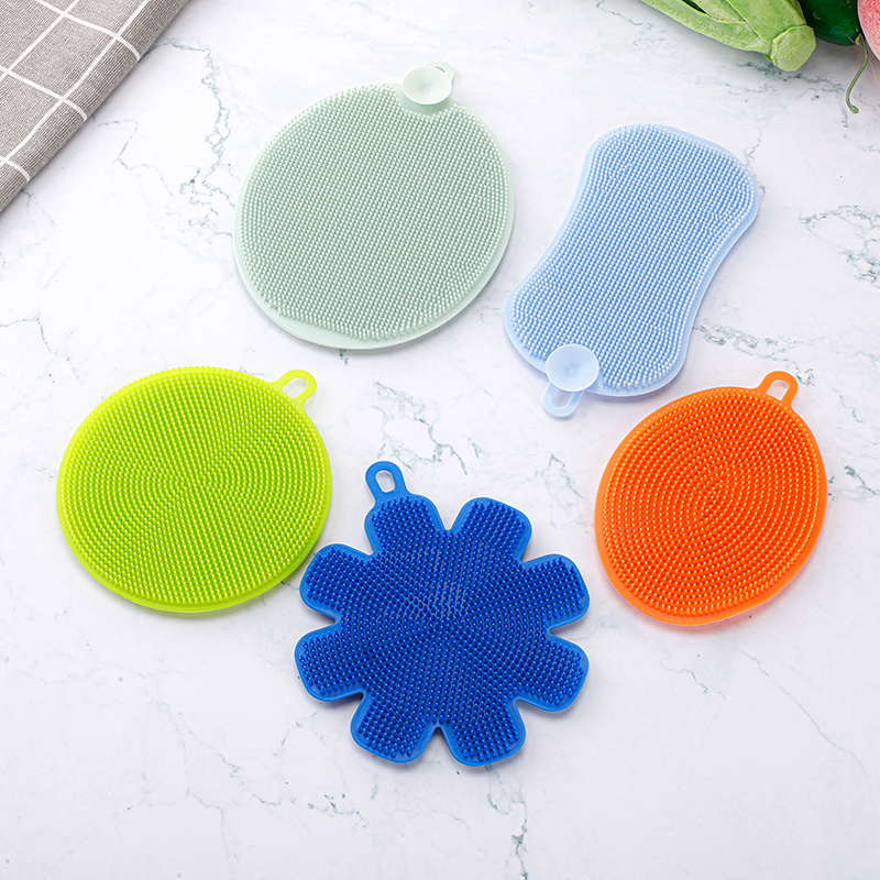 Utensils kitchen scrub washing silicone dish sponge,silicone sponge kitchen