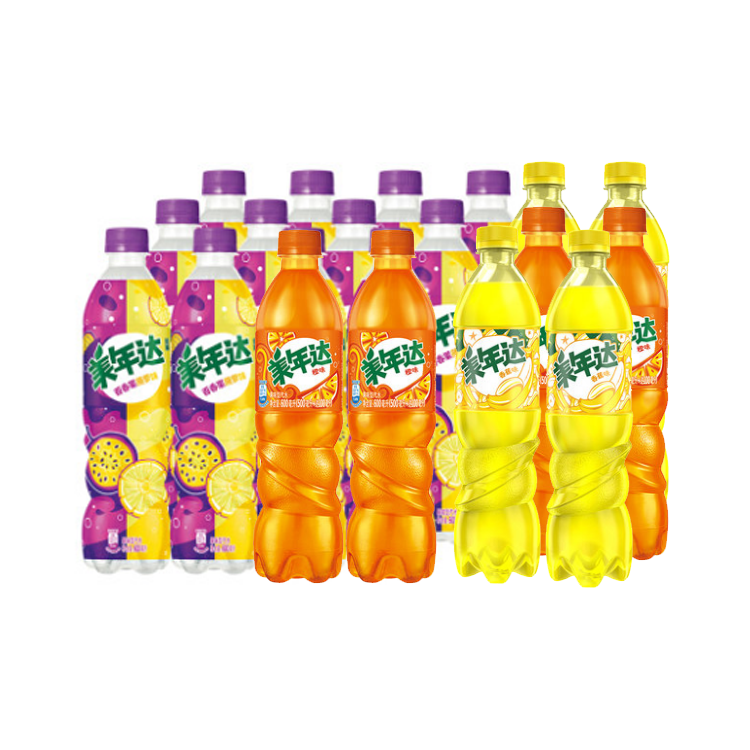 Освежающий фруктовый вкус Mirinda, напитки с содовой питомцем, 500 мл, многоцветный фруктовый вкус Mirinda