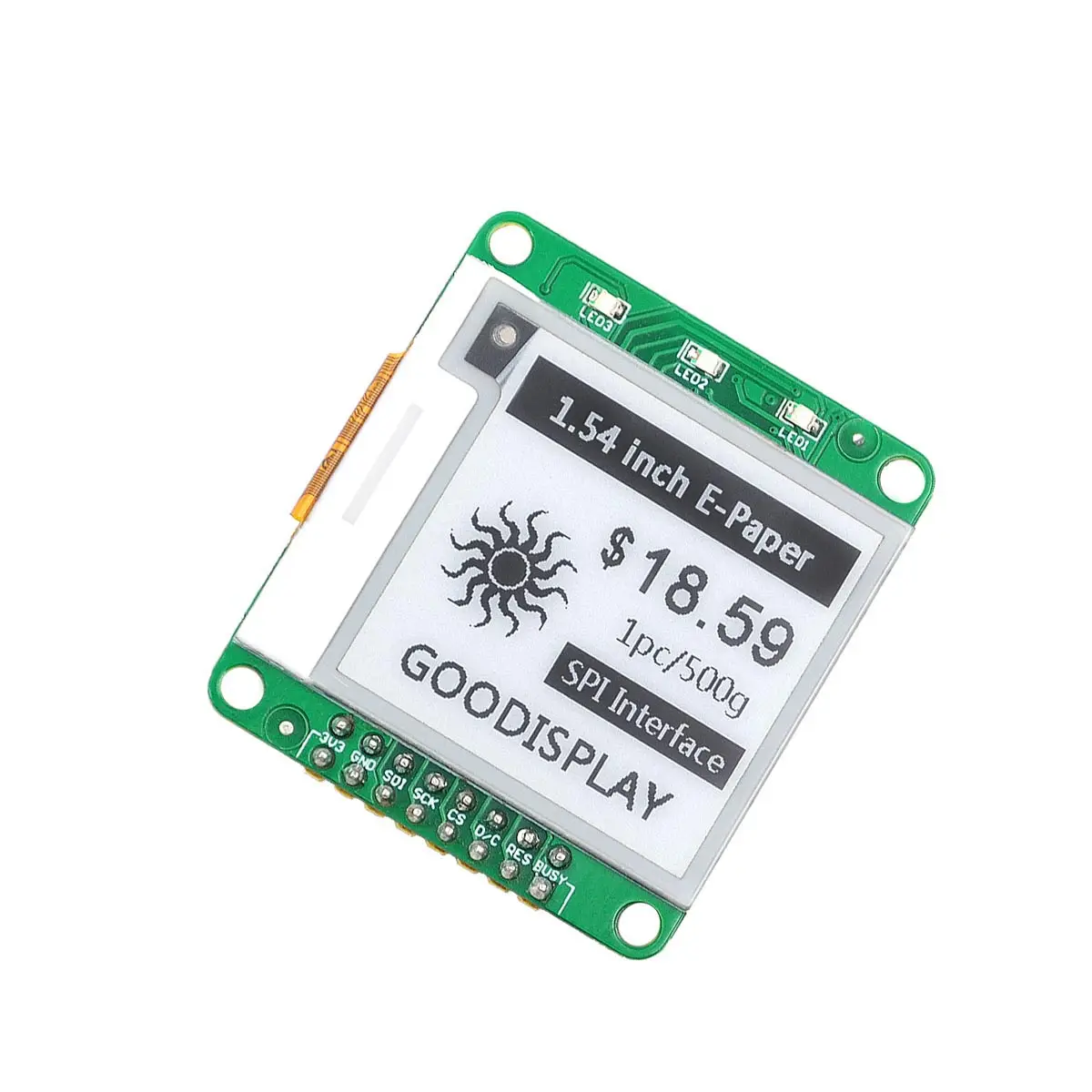 1.54 inch e-ink screen 200x200, supports Raspberry Pi/STM32 e-paper display module, DESPI-K154D67