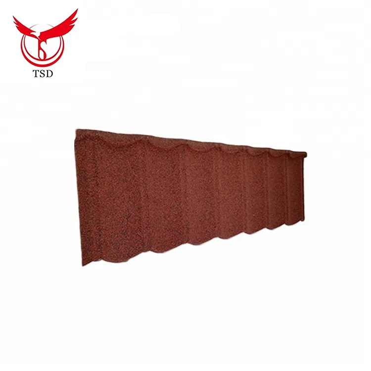 China roof tile roofing sheet galvalume stone color coated metal roof tiles