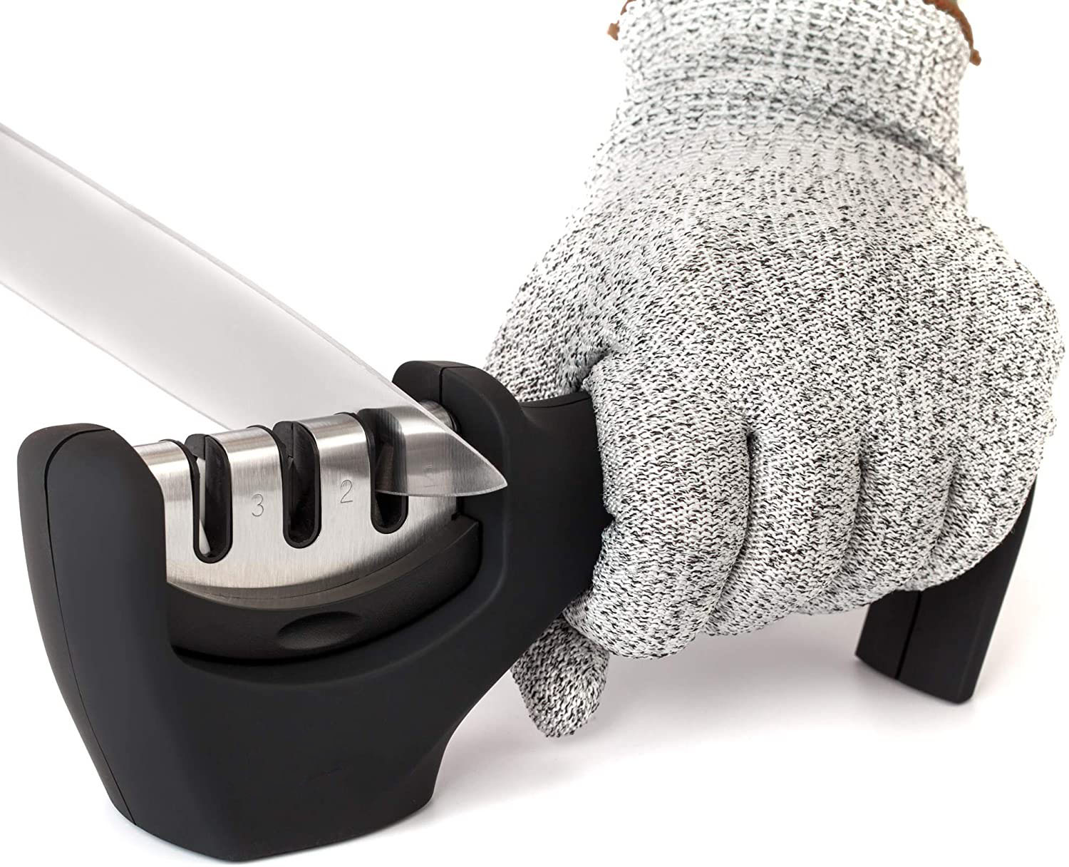 3-Slot Quality Kitchen Knife Accessories Professional Knife Sharpening Tool for Kitchen Knives